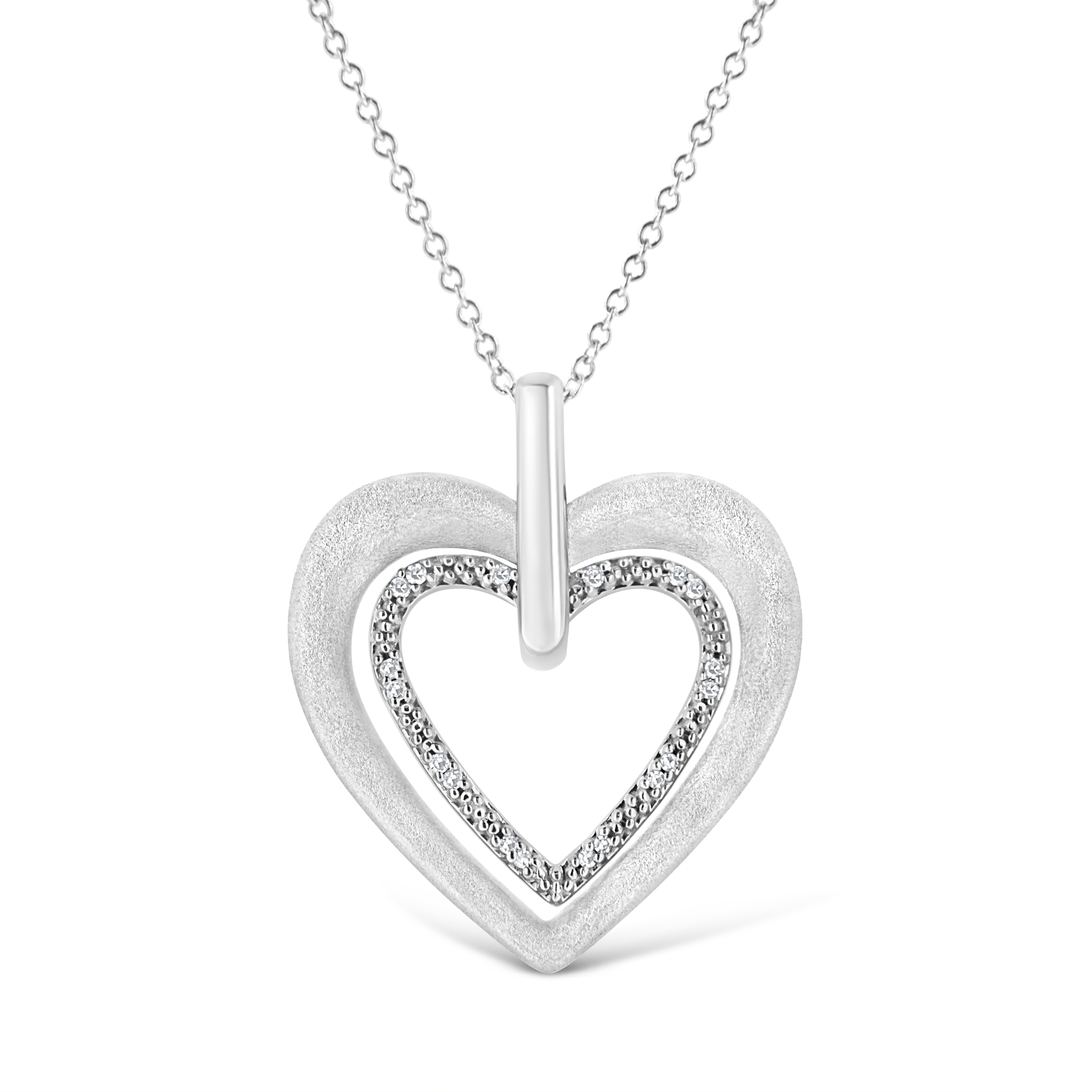 .925 Sterling Silver Prong-Set Diamond